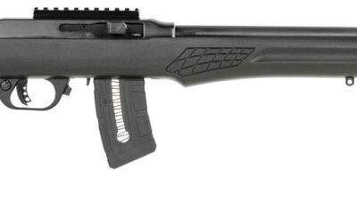 Rossi RS22W2111-TH RS22 Semi-Auto 22 WMR 10+1 21" Threaded Barrel, Black, Fixed Synthetic Stock