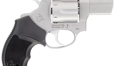 Taurus 2-85629-MA 856 *MA Compliant Small Frame 38 Special +P 6 Shot 2" Stainless Steel Barrel, Cylinder & Frame, Black Rubber Grip, Exposed Hammer
