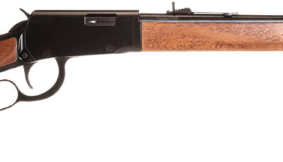 Rossi RL22W201WD Rio Bravo Lever Action 22 WMR 12+1 20" Round Barrel, Polished Black Metal Finish, German Beechwood Stock