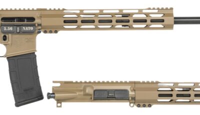Diamondback DB1721K061 DB15 Combo 5.56x45mm NATO & 300 Blackout 16" 30+1, FDE Carbon Rec/12" M-LOK Handguard, Black Magpul Carbine Stock & Grip, Includes 2 Uppers