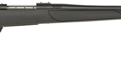 Weatherby VTX65PPR4T Vanguard Obsidian Full Size 6.5 PRC 3+1 24" Blued #2 Contour Threaded Barrel, Blued Drilled & Tapped Steel Receiver, Black Monte Carlo Synthetic Stock