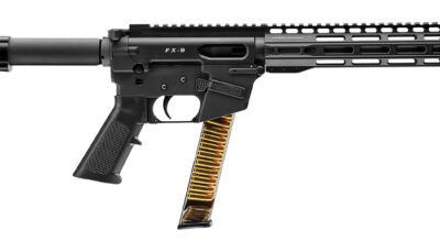FREEDOM ORDNANCE FX9P10SBM FX-9 9mm Luger 32+1 10", Black, M-LOK Handguard, SB Mini Brace, A2 Grip, 3" Faux Suppressor