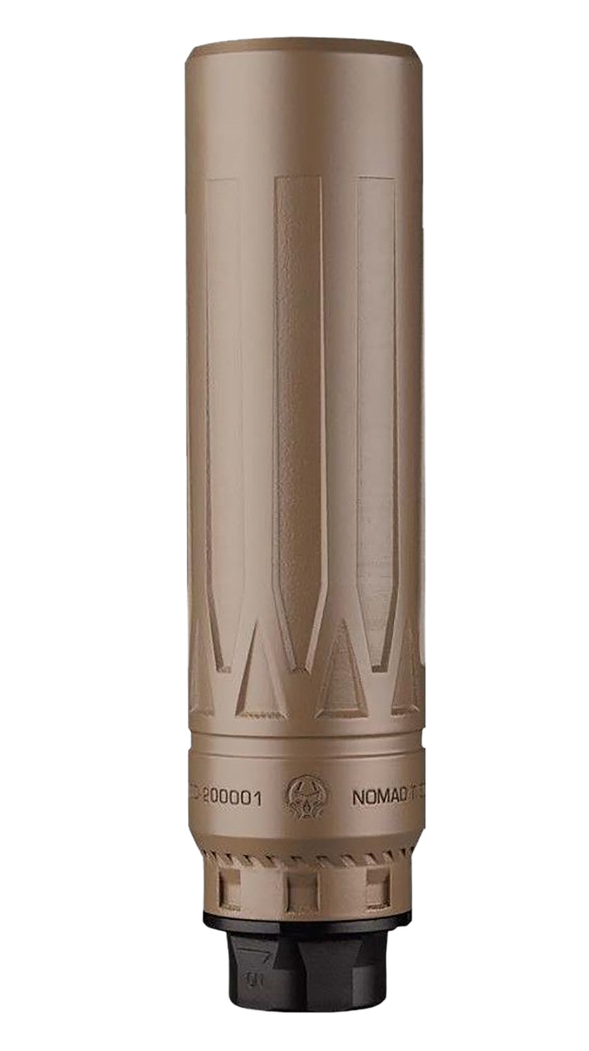 Dead Air NOMADTIXCDTFDE Nomad TI XC FDE 7.62mm Silencer w/ Direct Thread 5/8-24 Hub Mount