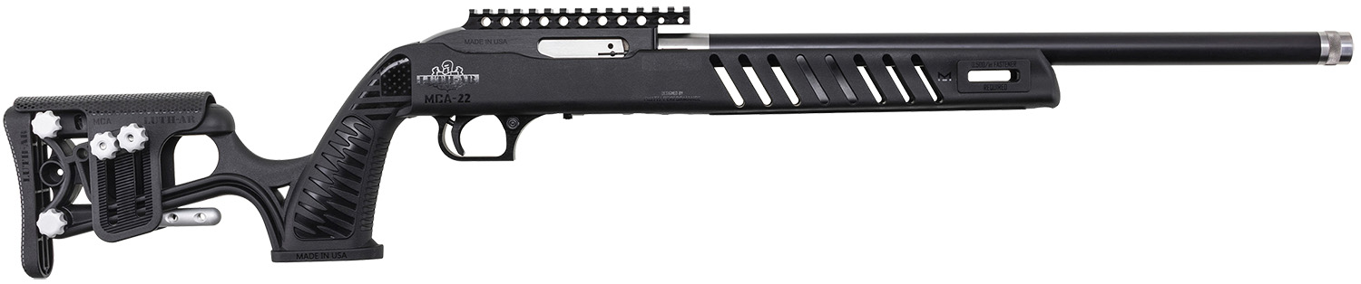 Magnum Research SSL22UT Magnum Lite SwitchBolt 22 LR 10+1 18" Black Tensioned w/Threaded Muzzle Barrel, Black Receiver w/Picatinny Rail, Black Luth-AR MCA-22 Stock