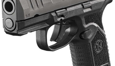 FN 66101420 Reflex 9mm Luger 10+1 3.30" Micro-Compact Frame Black PVD Serrated Steel Slide w/Picatinny Rail Stippled Grip Ambidextrous