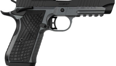 Kimber Mfg.,inc 3100015 KDS9C 9mm 15+1 4.09" KimPro Gray/Black Front and Rear Serrations Stainless Steel Black Crosshatch cut G-10 Grip