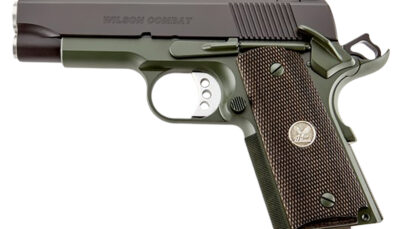 Wilson Combat WCQBCTACA CQB *CA Compliant Compact Frame 45 ACP 8+1 4" Stainless Match Grade Barrel, Carbon Steel Steel Frame w/Beavertail, Diamond Wood Grip
