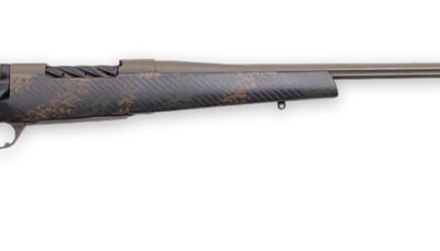 Weatherby MBC20N7MMPR6B Mark V Backcountry 2.0 7mm PRC 3+1 26" Patriot Brown Cerakote Fluted Barrel/Peak 44 Blacktooth Carbon Fiber w/ Dark Green/Brown Sponge Stock