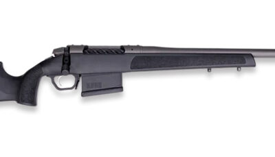 Weatherby 3WR047MMBROT 307 Range SF 7mm BC 5+1 20" Tungsten Cerakote Heavy Threaded Barrel, Tungsten Cerakote Drilled & Tapped Steel Receiver, Adj Cheek Piece & LOP Black Synthetic Stock