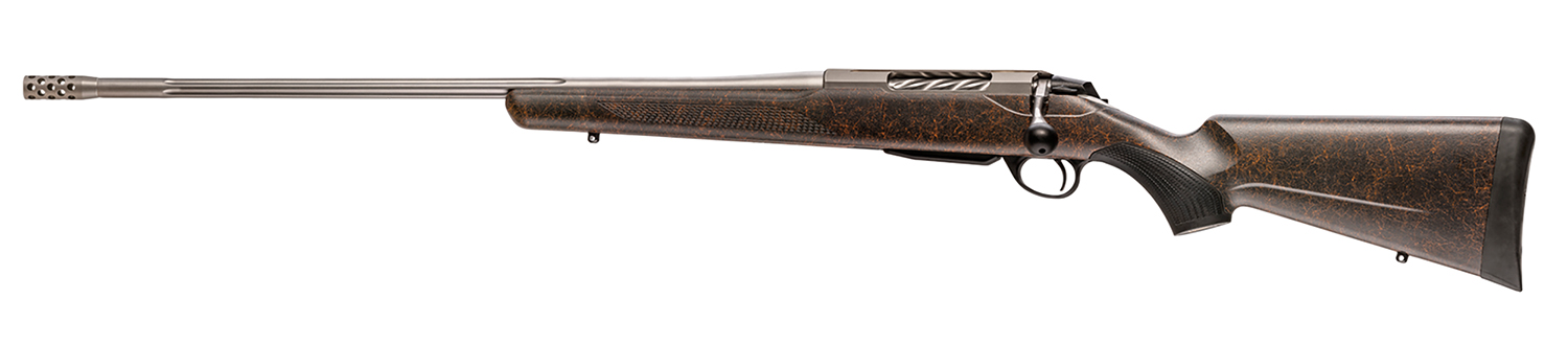 Tikka JRTXRBS418 T3x Roughtech 270 Win 3+1 24.30" Stainless Fluted Threaded Barrel, Stainless Steel Drilled & Tapped Receiver, Ember Roughtech Synthetic Stock, Left Hand