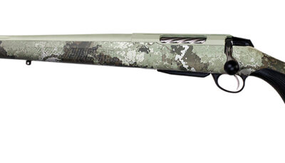 Tikka JRTXVA47124 T3x Lite 7mm PRC 3+1 24.40" Desert Verde Cerakote Fluted Threaded Barrel & Drilled & Tapped Receiver, Veil Alpine Fixed Synthetic Stock, Left Hand