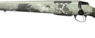 Tikka JRTXVW47124 T3x Lite 7mm PRC 3+1 24.40" Midnight Bronze Cerakote Fluted Threaded Barrel & Drilled & Tapped Receiver, Veil Wideland Fixed Synthetic Stock, Left Hand