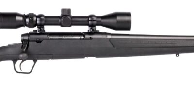 Savage Arms 57987 Axis XP  350 Legend 4+1 18" Matte Black Black Carbon Steel Barrel & Drilled & Tapped Receiver, Black Fixed Synthetic Stock, Weaver 3-9x40mm Scope, Right Hand
