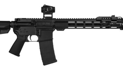Shark Coast Tactical SCTARMCC Midnight Bundle *CA Compliant 5.56 NATO 10+1 16" Black Melonite Threaded Barrel, Black Cerakote Aluminum Receiver w/Picatinny Rail, M-LOK Handguard, Magpul MOE SL Black P