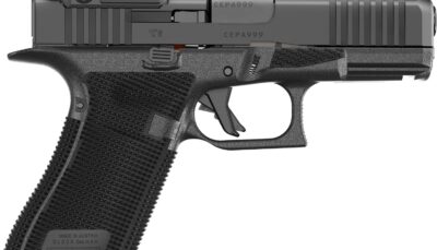 Glock P64550B01DC8A3 G45 Gen6 w/Aimpoint Crossover 9mm Luger 4.02" Black GMB Barrel, Black nDLC Steel Serrated w/Optic Slide, Black Polymer Frame w/Accessory Rail, Interchangeable Backstrap Grip, Aimp