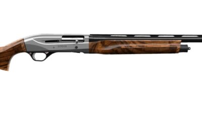 Retay USA GORGRYCON26 Gordion Upland 12 Gauge Semi-Auto 3" 4+1 26" Black Vent Rib Barrel, Gray Con Aluminum Alloy Receiver, Adj Shim Walnut Stock