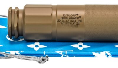 Griffin Armament GAET2FDEAM-W Explorr 224 Cal Flat Dark Earth Stainless Steel/Nickel 1/2"x28