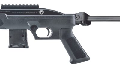 Rossi RS22P6BK-SMPB RS22  22 LR 10+1 6" Black Barrel, Matte Black Polymer Receiver w/Picatinny Rail, Accessory Rail Forend, Black Polymer Pistol Brace, AR Style Grip