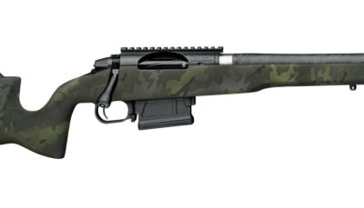 Proof Research 150764 Elevation 2.0 6.5 PRC 3+1 20" Carbon Fiber Match Grade Threaded Barrel, Black Receiver w/Picatinny Rail, Midnight Camo Fixed Carbon Fiber Stock, Right Hand