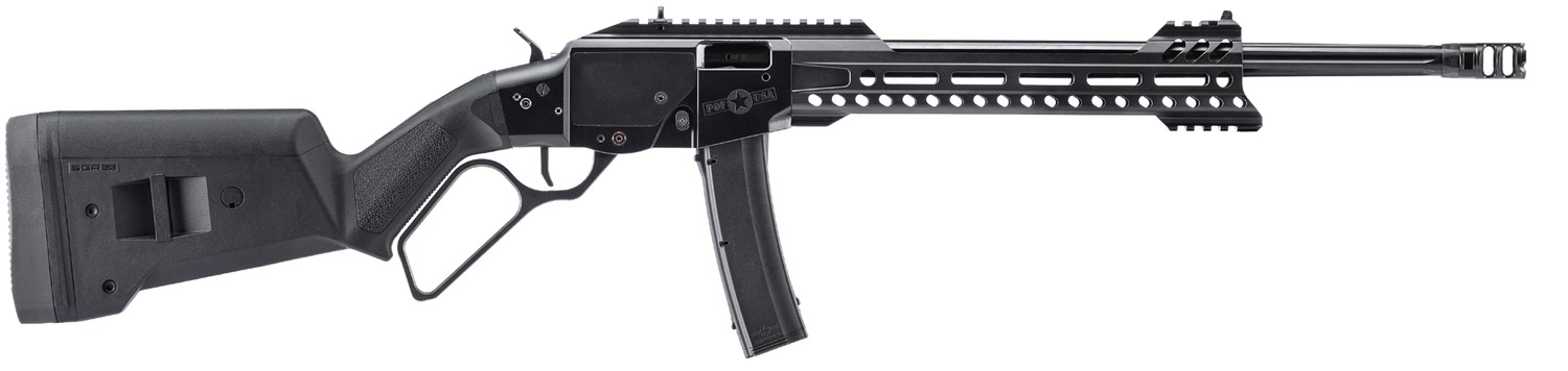 Patriot Ordnance Factory 02543 Tombstone 9mm Luger 20+1 16.50" Black Fluted Threaded Barrel, Black Aluminum Receiver w/Picatinny Rail, M-LOK Handguard, Magpul SGA Black Synthetic Stock
