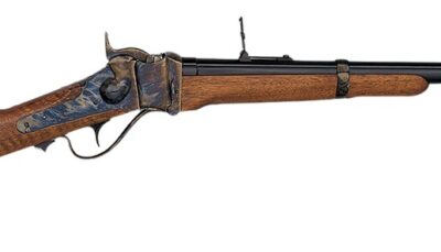 Davide Pedersoli 010S775457 1874 Sharps Calvary 45-70 Gov 1rd 22" Blued Single Shot Barrel, Color Case Hardened Receiver, Walnut Fixed Stock