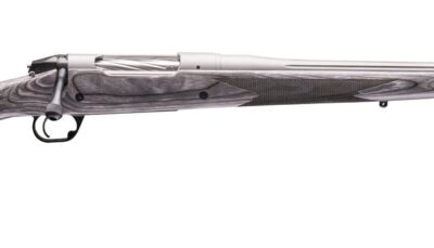 Bergara Rifles BPR40-308 Premier Platinum Stalker Full Size 308 Win 20" 5+1 Titanium Cerakote Fluted Threaded Barrel, Titanium Cerakote Stainless Steel Drilled & Tapped Receiver, Gray Pepper Fixed Mon
