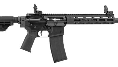 Tippmann Arms A101374 M4-22 Elite Bug Out 22 LR 25+1 12" Black Parkerized Integrally Suppressed Barrel, Matte Black Aluminum Receiver w/Picatinny Rail, M-LOK Handguard, Black Adjustable Folding Stock,