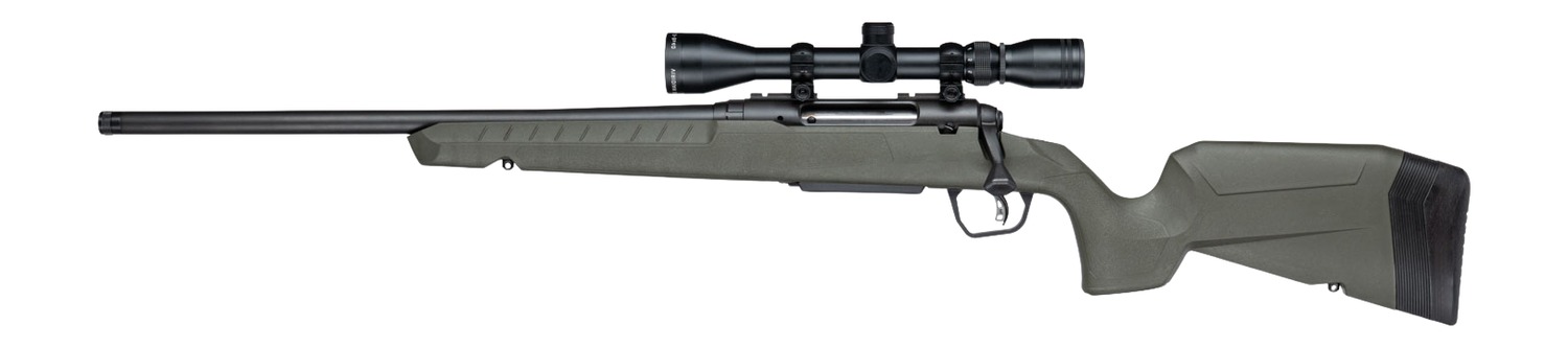Savage Arms 33190 Axis 2 XP 350 Legend 4+1 18" Matte Black Carbon Steel Threaded Barrel & Drilled & Tapped Receiver, OD Green Synthetic Fixed w/Pistol Grip Stock, 3-9x40mm Duplex Scope, Left Hand