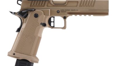 Alpha Foxtrot AA39X1EIH-XDFE19 AF1911 Romulus 9mm Luger 20+1 5" Black Ported Barrel, Satin DLC Stainless Steel Optic Ready/Serrated Slide & Frame w/Beavertail & Picatinny Rail, RMR/RMSc Footprint