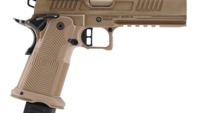 Alpha Foxtrot AA39X1EID-XDFE19 AF1911 Romulus 9mm Luger 20+1 5" Black Bull Ramped Barrel, Black DLC Stainless Steel Optic Ready/Serrated Slide & Frame w/Beavertail & Picatinny Rail, Polymer Grip, RMR/