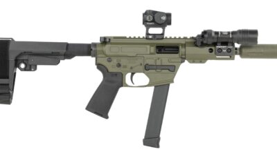 Shark Coast Tactical SCC8165CAODG-S Creepy Andrew  9mm Luger 30+1 Polymer SB Tactical SBA3 Brace