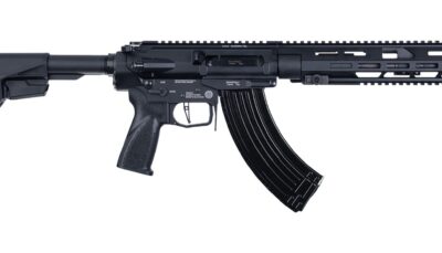 Grand Power 197892033039 ARAQ-S 7.62x39mm 20+1 11" Black, Receiver w/Picatinny Rail, M-LOK Handguard, Black Polymer SB Tactical SBA5 Brace, Black Pistol Grip, Right Hand