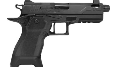 Oa Defense OA2311COMPACTPROPTBBLK 2311 Pro Compact 9mm Luger 17+1 4.25" Black DLC Threaded Barrel, Black Steel Optic Ready/Serrated Slide, Black Aluminum Frame w/Picatinny Rail, Black Polymer Grip, Am
