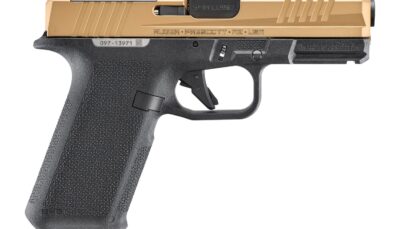 Ruger 19498 RXM 9mm Luger 17+1 4" Black FNC Nitride Barrel, Copper PVD Alloy Steel Optic Ready Slide, Black Polymer Frame w/Accessory Rail, Magpul EHG Grip, RMR/RMSc/DPP Footprint