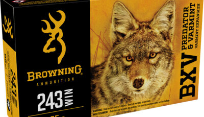 Browning Ammo B192302431 BXV Predator & Varmint 243Win 65gr Varmint Expansion Polymer Tip 20 Per Box/10 Case