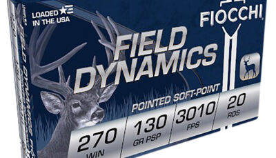 Fiocchi 270SPB Field Dynamics  270Win 130gr Pointed Soft Point 20 Per Box/10 Case