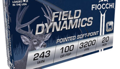 Fiocchi 243SPD Field Dynamics  243Win 100gr Pointed Soft Point 20 Per Box/10 Case