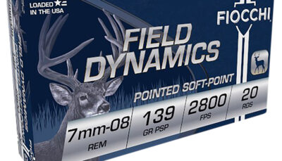 Fiocchi 7MM08B Field Dynamics  7mm-08Rem 139gr Pointed Soft Point 20 Per Box/10 Case