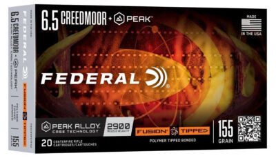 FED FUSION 6.5CREED +PEAK 155GR TIPPED 20/10