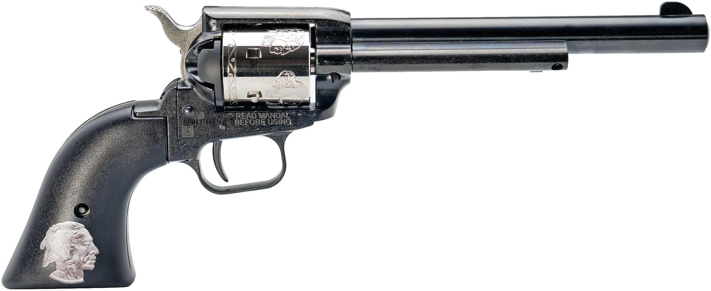 HTG ROUGH RIDER 22LR 22MAG 6RD ENG BUF/IND